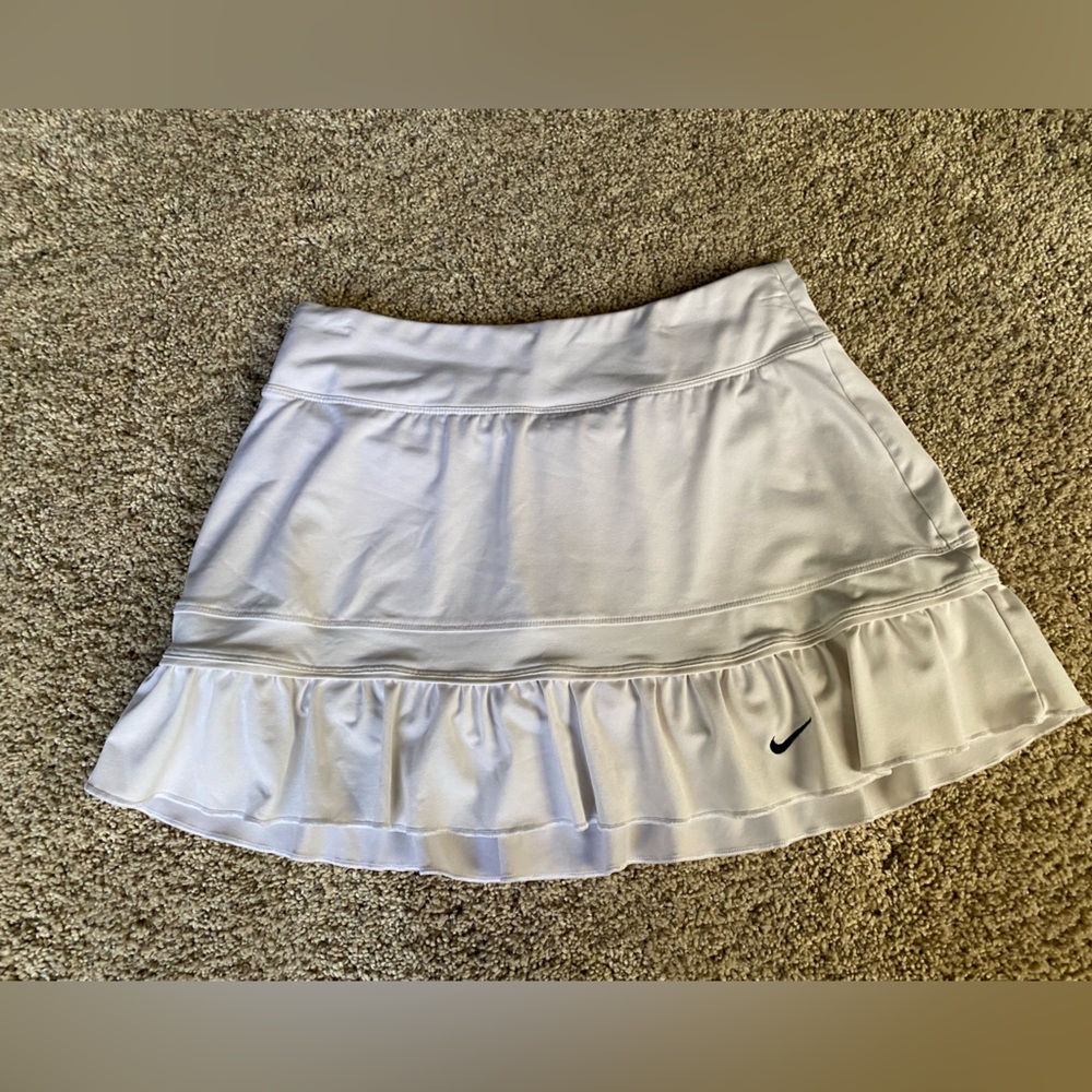 White Nike Dri-Fit Tennis Skirt